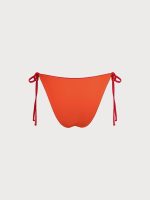 ECONYL® Red Reversible Tie Bikini Bottom - Image 11