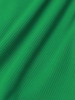 Ribbed Tie Reversible Bikini Bottom-Green - Image 11