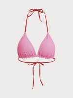 Halter Reversible Bikini Top-Red - Image 10