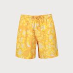 The Yellow Print Men's 5" Beach Swimming Trunks