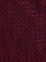 Burgundy Textured Backless Plus Size One-Piece Swimsuit - Image 8