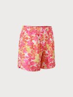 The Floral Print Men's 7" Beach Swimming Trunks - Image 2