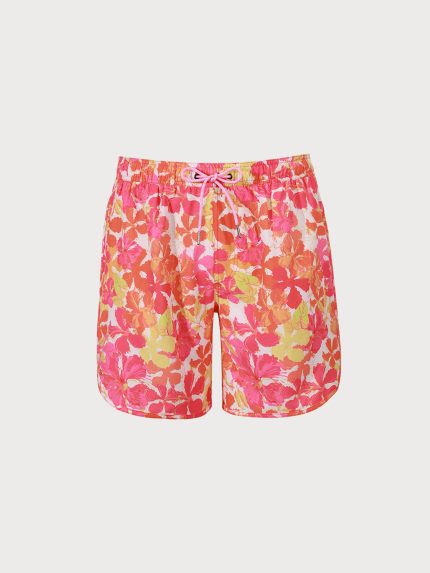 The Floral Print Men's 7" Beach Swimming Trunks