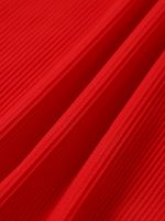 Red U-Ring Cross Back Plus Size Bikini Top - Image 8
