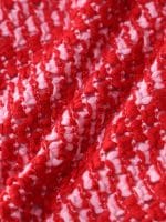 Red Striped Crochet Bikini Top - Image 8