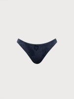 Blue Shimmer Textured Bikini Bottom - Image 6