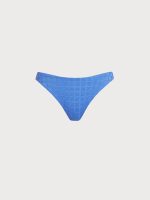 Blue Mesh Plaid Bikini Bottom - Image 8