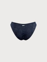 Blue Shimmer Textured Bikini Bottom - Image 7