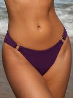 Purple O-Ring Bikini Bottom