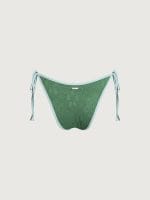 Dark Green Contrast Tie Bikini Bottom - Image 6