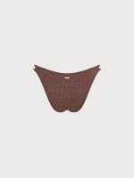 Dark Coffee Cutout Bikini Bottom - Image 6