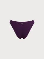 Dark Purple Natural Waisted Bikini Bottom - Image 7