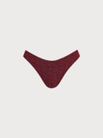 Wine Red Monogram Bikini Bottom - Image 6