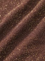 Dark Coffee Lurex Tie Bikini Bottom - Image 8
