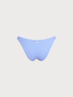 Light Blue Textured Elastic Bikini Bottom - Image 9
