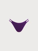 Purple Cutout Bikini Bottom - Image 6