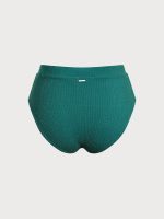 Green Lurex Plus Size Bikini Bottom - Image 6