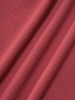 Brick Red Contrast Stitch Plus Size Bikini Bottom - Image 9