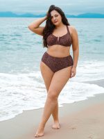 Leopard Print Plus Size Bikini Bottom - Image 5