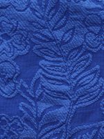Blue Floral Textured Bikini Bottom - Image 8