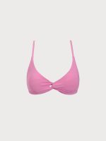 Pink Twist Backless Bikini Top - Image 7
