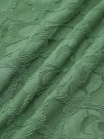 Dark Green Jacquard X Cross Bikini Top - Image 13