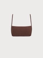 Dark Coffee Shimmer Bikini Top - Image 8