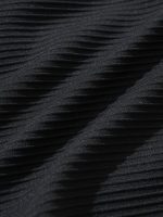 Black & White Color Block Knotted Triangle Bikini Top - Image 9