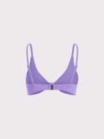 Purple Jacquard Knot Bikini Top - Image 7