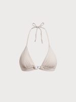 Off White Buckle Bikini Top - Image 6