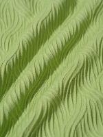 Light Green Textured Twist Cross Back Bikini Top - Image 8
