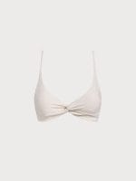 Off White Twist Backless Bikini Top - Image 8