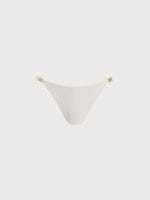 Off White Gold-Accented Bikini Bottom - Image 5
