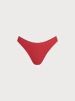 Red-Pink Reversible Bikini Bottom - Image 7