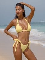 Yellow Tie O-Ring Bikini Bottom - Image 5