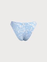 Light Blue Textured O-Ring Bikini Bottom - Image 7