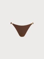 Brown Gold-Accented Bikini Bottom - Image 5