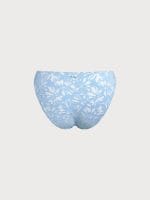 Light Blue Textured Full Coverage Bikini Bottom - Image 8
