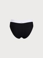 Contrast Trim V-Cut Full Coverage Bikini Bottom - Image 6