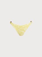 Yellow Textured O-Ring Bikini Bottom - Image 8