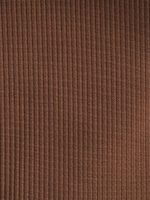Brown Contrast Trim V-Cut Full Coverage Bikini Bottom - Image 8