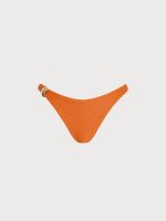 Orange Textured O-Ring Bikini Bottom - Image 7