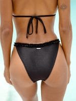 Black Ruffled Bikini Bottom - Image 2