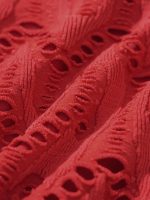 Red Textured Tie Bikini Bottom - Image 8