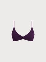 Dark Purple Twist X-Cross Bikini Top - Image 7