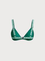 Green Textured V Neck Bikini Top - Image 7