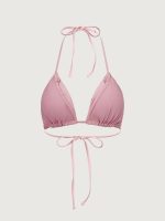 Pink Ruched Bikini Top - Image 9