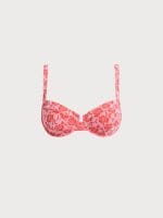 Red Rose Textured Underwire Bikini Top - Image 6
