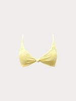 Yellow Bloom Textured Bikini Top - Image 8