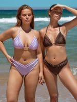 Purple Ruched Bikini Top - Image 5